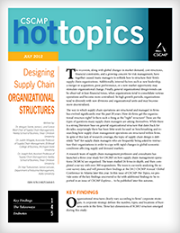 Designing Supply Chain Organizational Structures