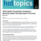 UPS Capital: Increasing Working Capital Through Import