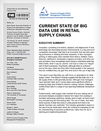 Current State of Big Data use in Retail Supply Chains