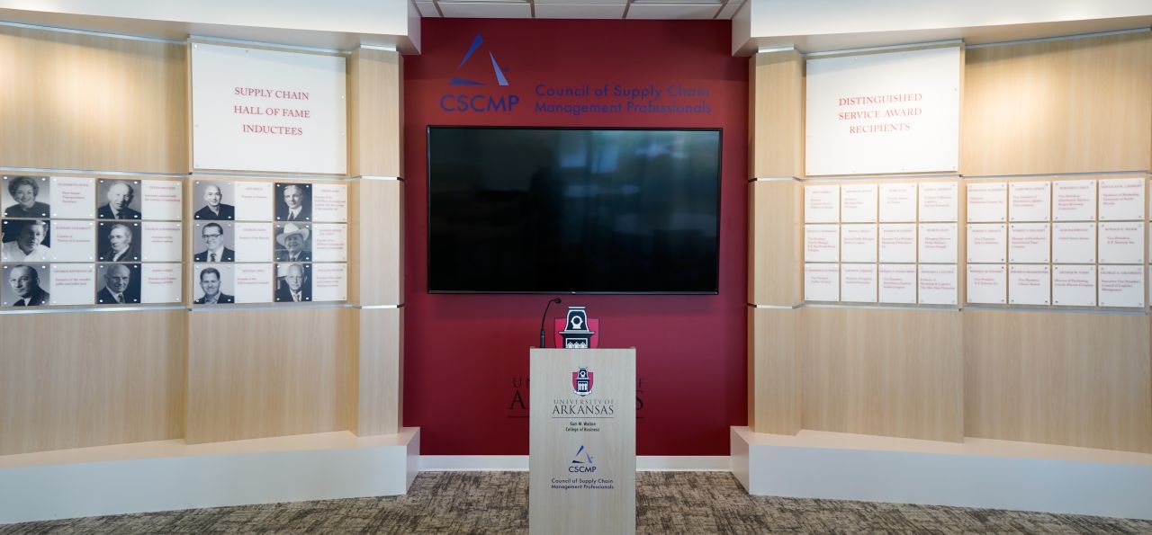 CSCMP Hall of Fame exhibit interior
