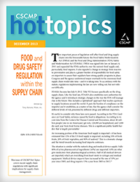 Food and Drug Safety Regulation within the Supply Chain